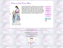 Tablet Screenshot of gentlechristianmothers.com